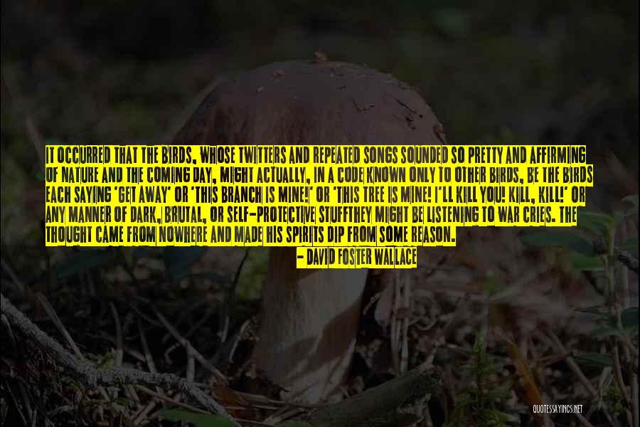 Nature And Birds Quotes By David Foster Wallace Nature And Birds Quotes By David Foster Wallace
