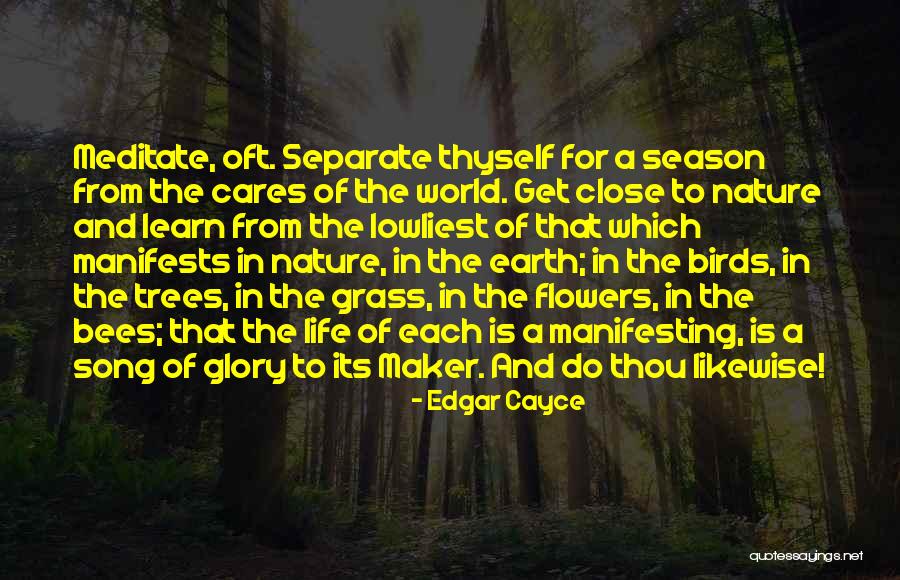 Nature And Birds Quotes By Edgar Cayce Nature And Birds Quotes By Edgar Cayce