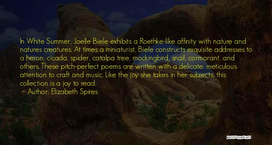 Nature And Creatures Quotes By Elizabeth Spires