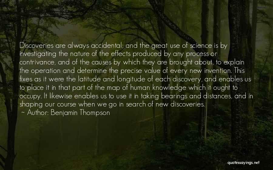 Nature And Discovery Quotes By Benjamin Thompson