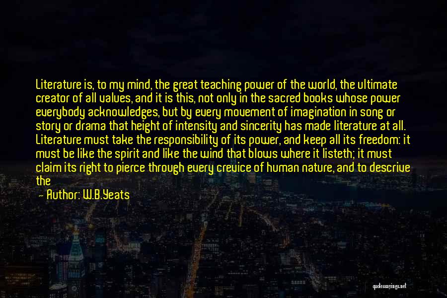 Nature And Human Life Quotes By W.B.Yeats