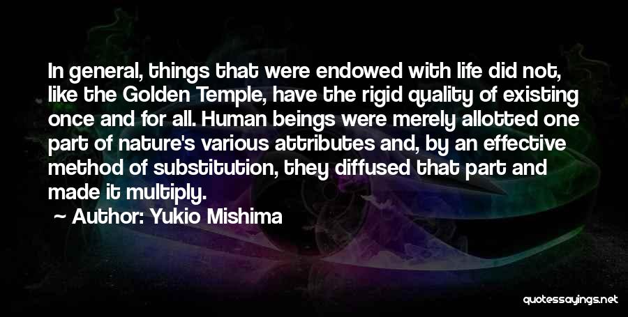 Nature And Human Life Quotes By Yukio Mishima