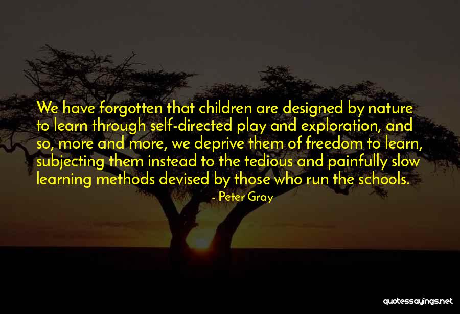 Nature And Learning Quotes By Peter Gray