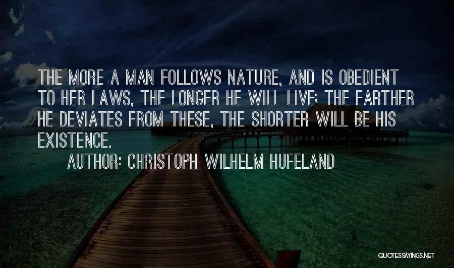Nature And Man Quotes By Christoph Wilhelm Hufeland