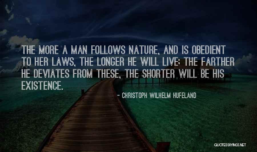 Nature And Man Quotes By Christoph Wilhelm Hufeland