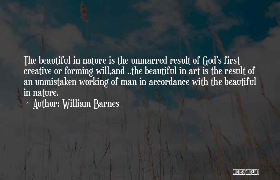 Nature And Man Quotes By William Barnes