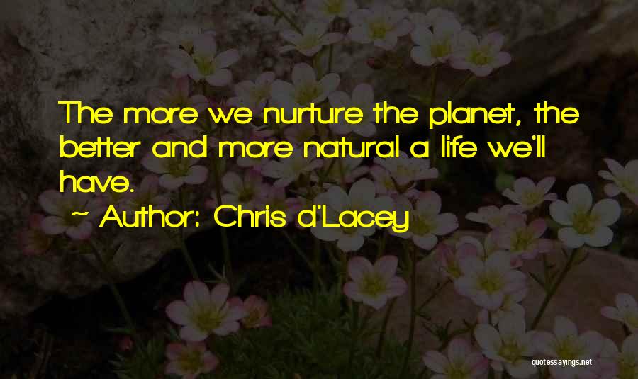 Nature And Nurture Quotes By Chris D'Lacey