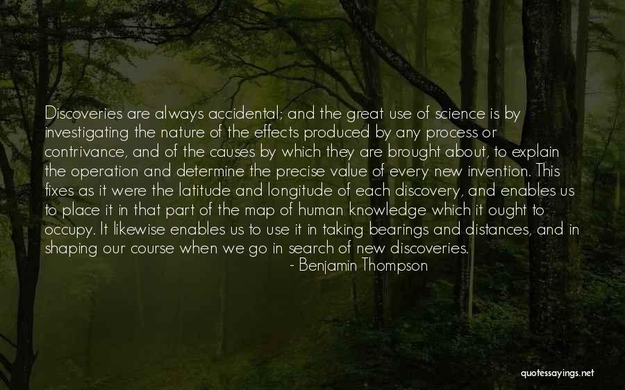 Nature And Science Quotes By Benjamin Thompson Nature And Science Quotes By Benjamin Thompson