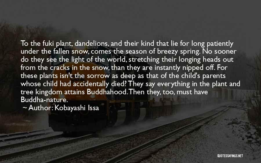 Nature And Snow Quotes By Kobayashi Issa