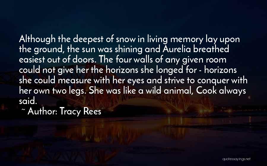 Nature And Snow Quotes By Tracy Rees