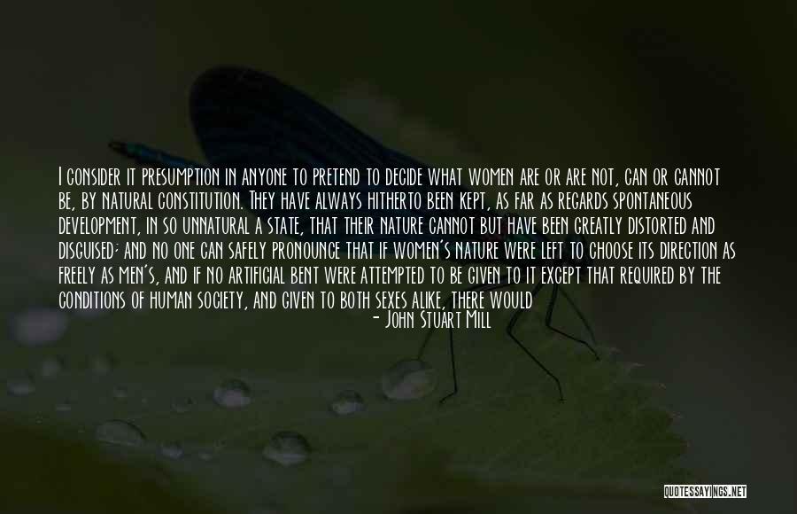 Nature And Society Quotes By John Stuart Mill