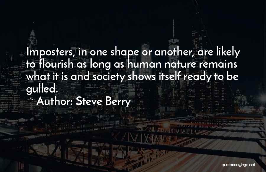 Nature And Society Quotes By Steve Berry