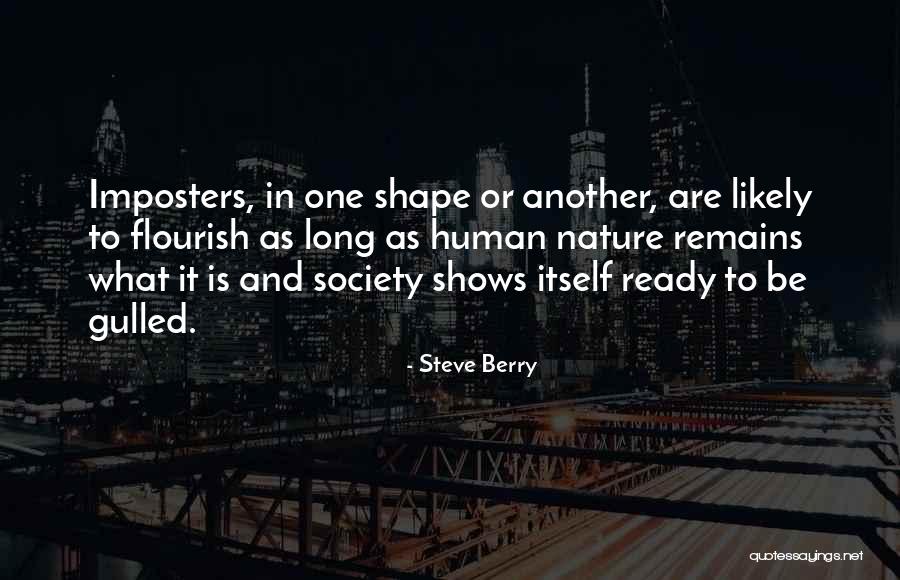 Nature And Society Quotes By Steve Berry