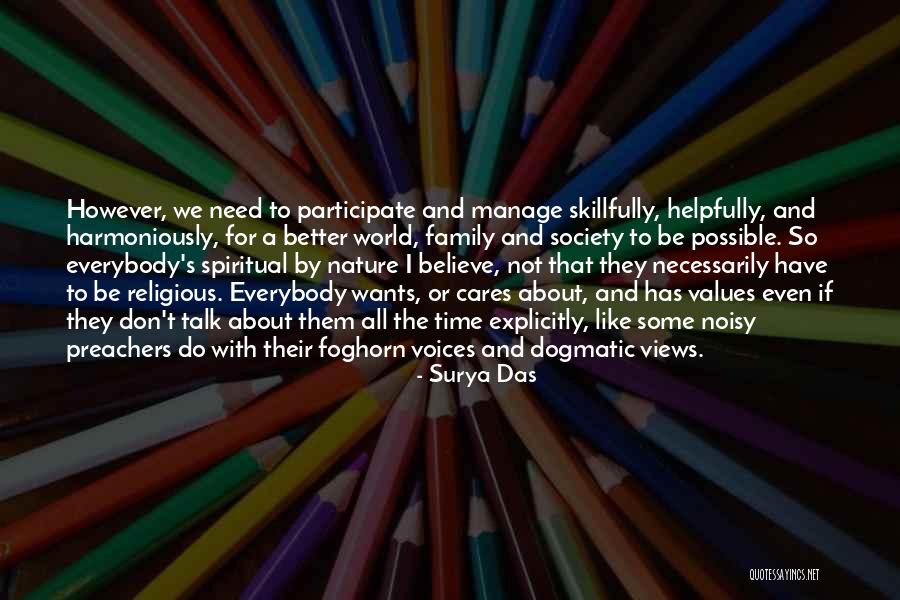 Nature And Society Quotes By Surya Das