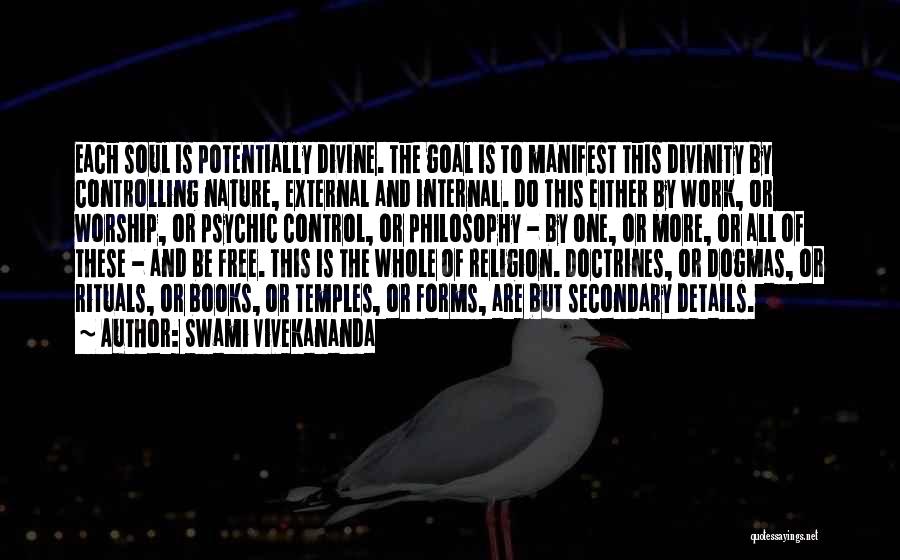 Nature And Soul Quotes By Swami Vivekananda