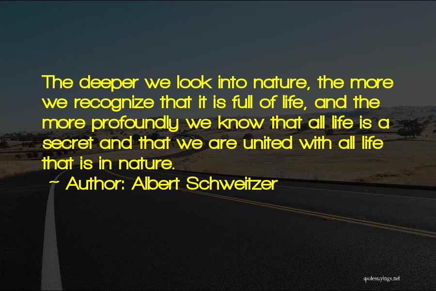 Nature And Spiritual Quotes By Albert Schweitzer