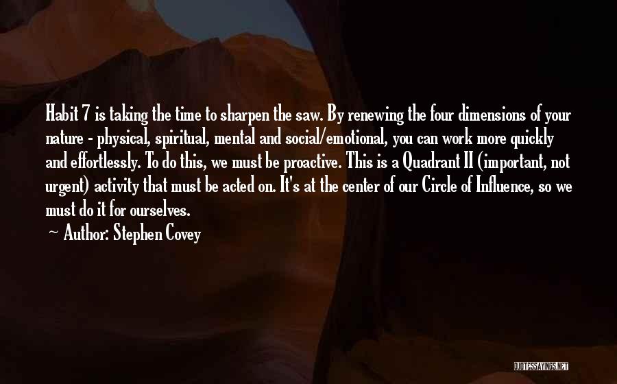 Nature And Spiritual Quotes By Stephen Covey