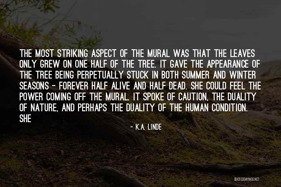 Nature And Winter Quotes By K.A. Linde Nature And Winter Quotes By K.A. Linde