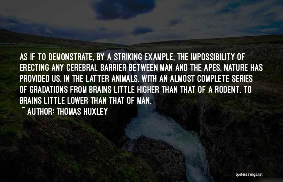 Nature Animals Quotes By Thomas Huxley