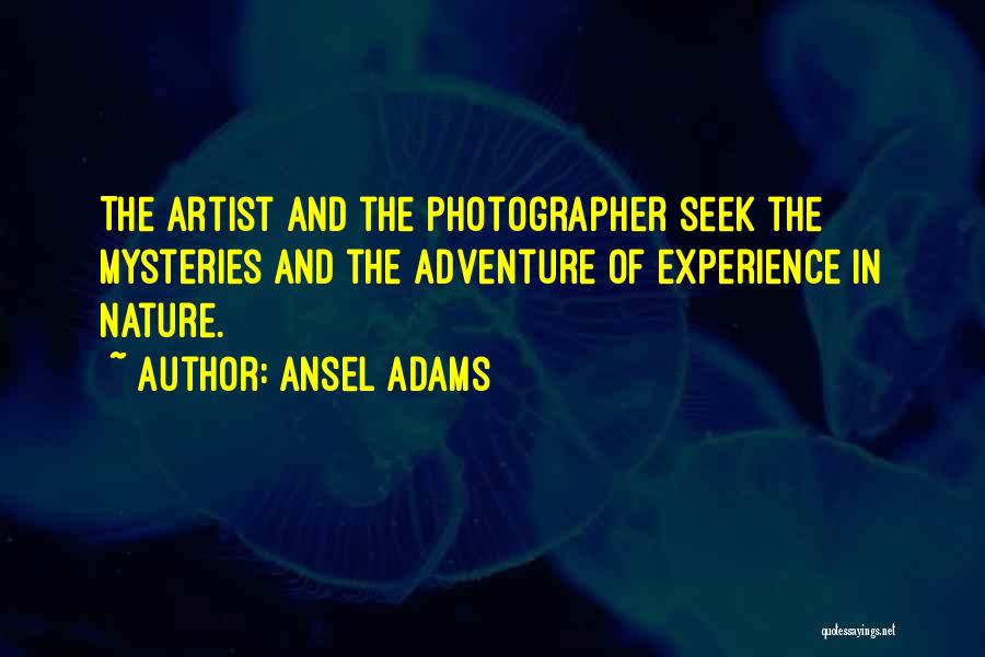 Nature Artist Quotes By Ansel Adams