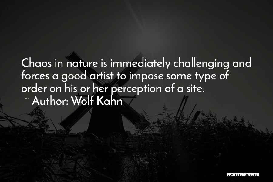 Nature Artist Quotes By Wolf Kahn