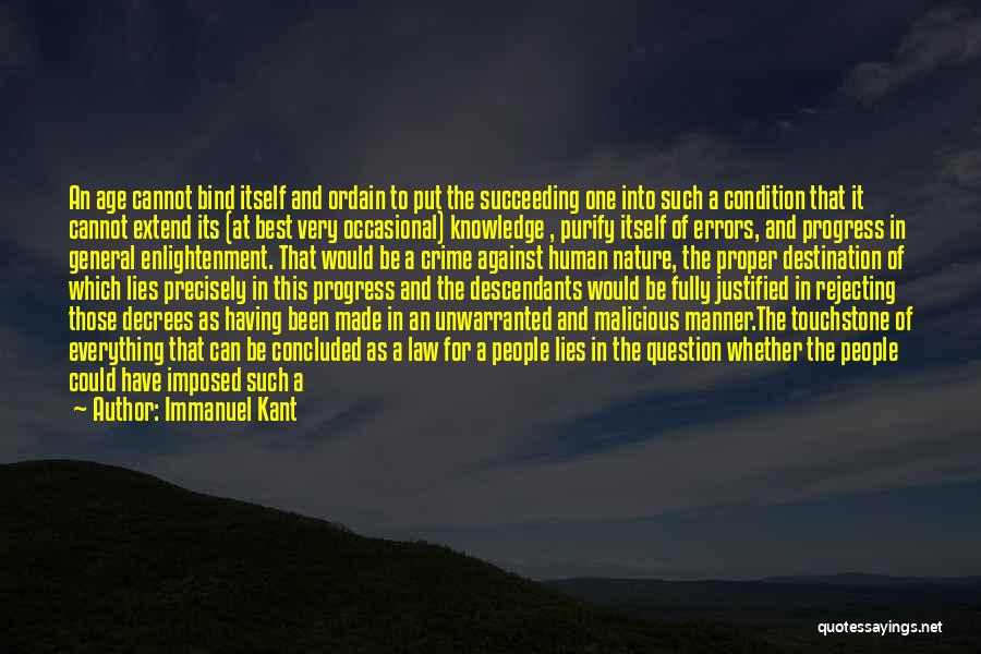 Nature At Its Best Quotes By Immanuel Kant