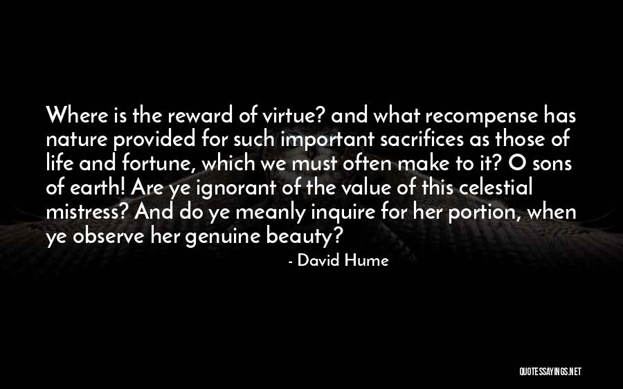 Nature Beauty And Life Quotes By David Hume