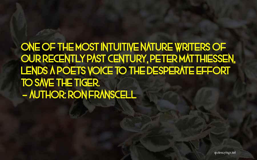 Nature By Poets Quotes By Ron Franscell