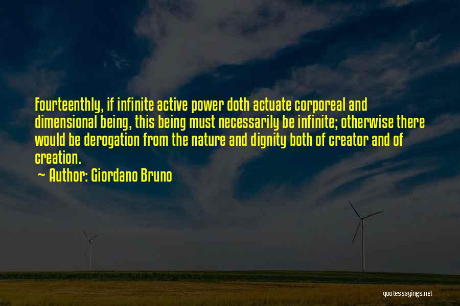 Nature Creation Quotes By Giordano Bruno
