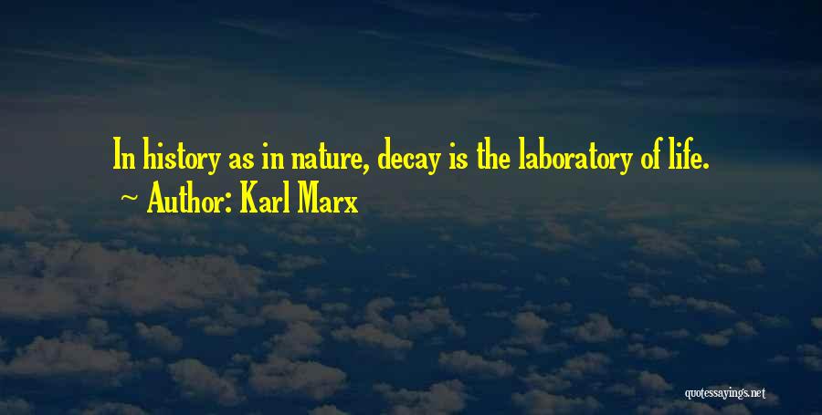 Nature Decay Quotes By Karl Marx