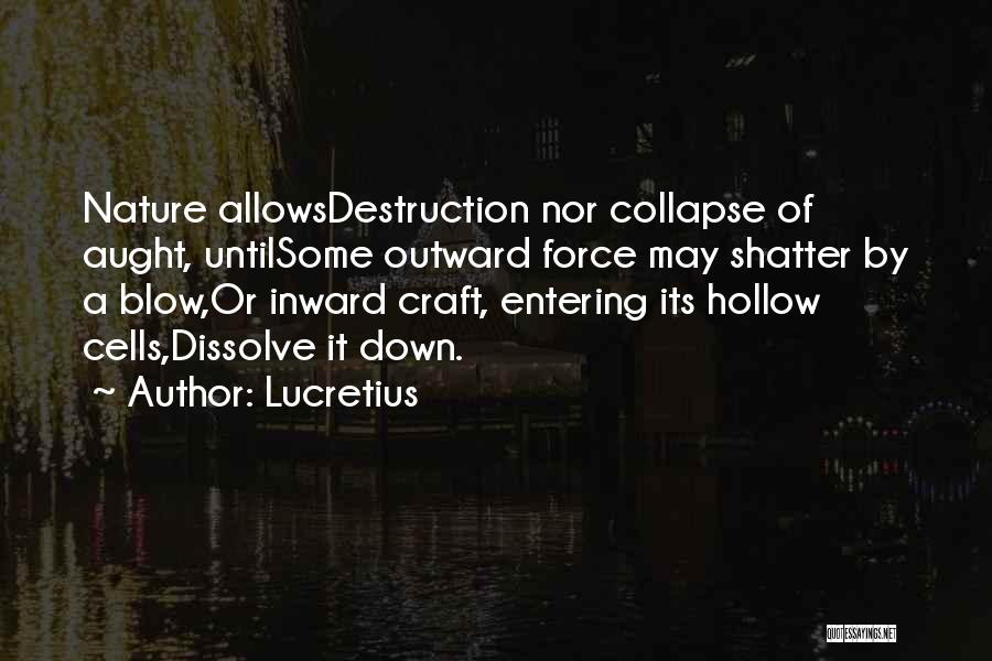 Nature Destruction Quotes By Lucretius