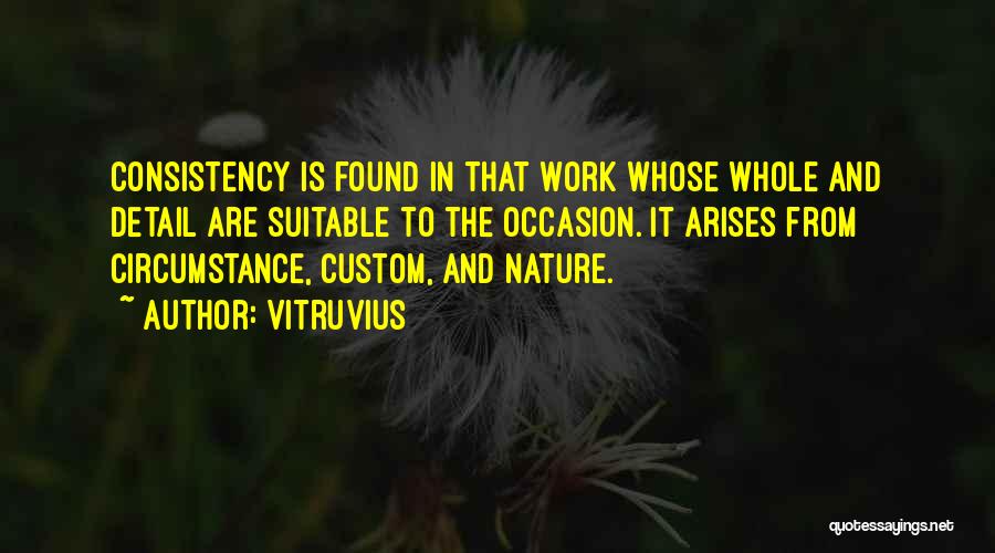 Nature Detail Quotes By Vitruvius