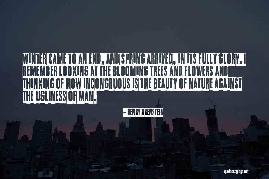 Nature Flowers Beauty Quotes By Henry Orenstein