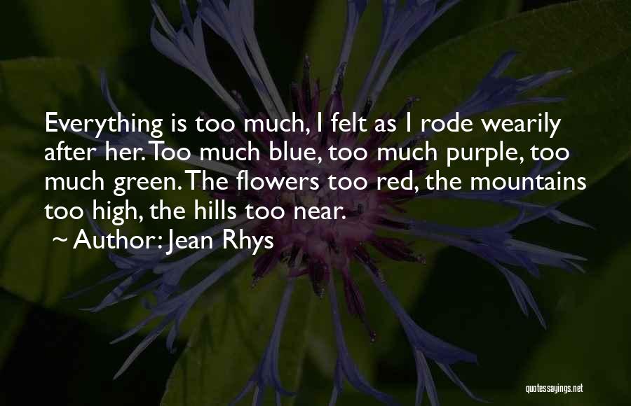 Nature Flowers Beauty Quotes By Jean Rhys