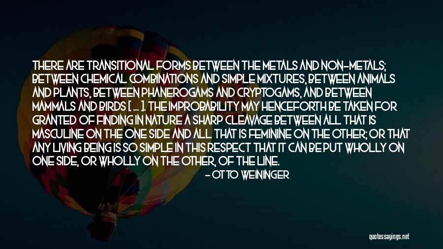 Nature In One Line Quotes By Otto Weininger Nature In One Line Quotes By Otto Weininger