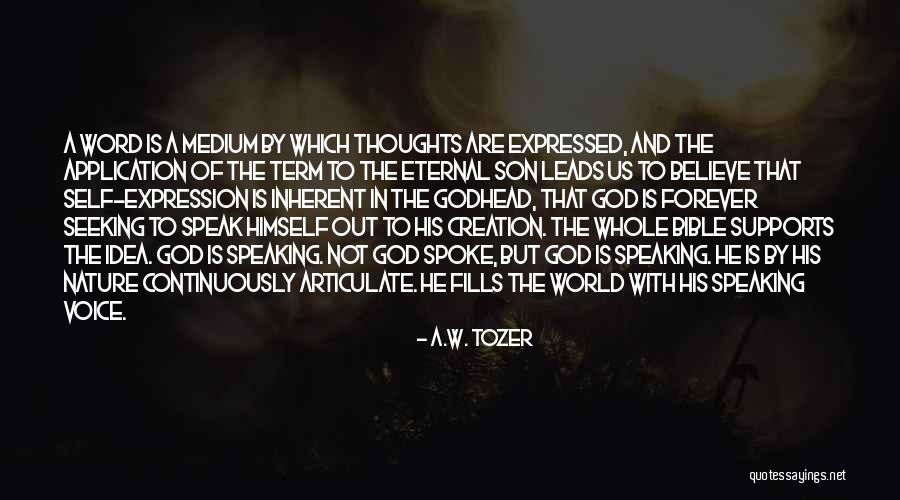 Nature In The Bible Quotes By A.W. Tozer