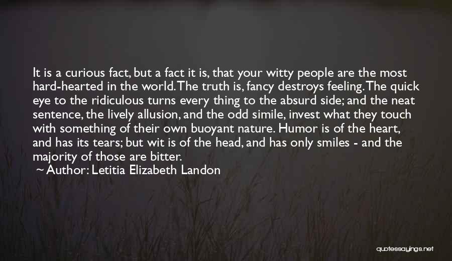 Nature Is Neat Quotes By Letitia Elizabeth Landon