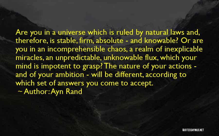 Nature Law Quotes By Ayn Rand