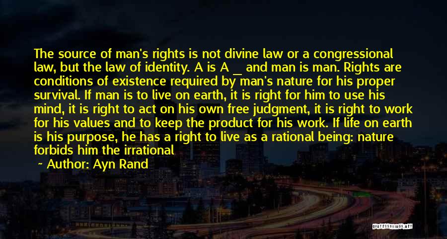 Nature Law Quotes By Ayn Rand