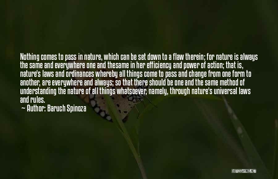 Nature Law Quotes By Baruch Spinoza