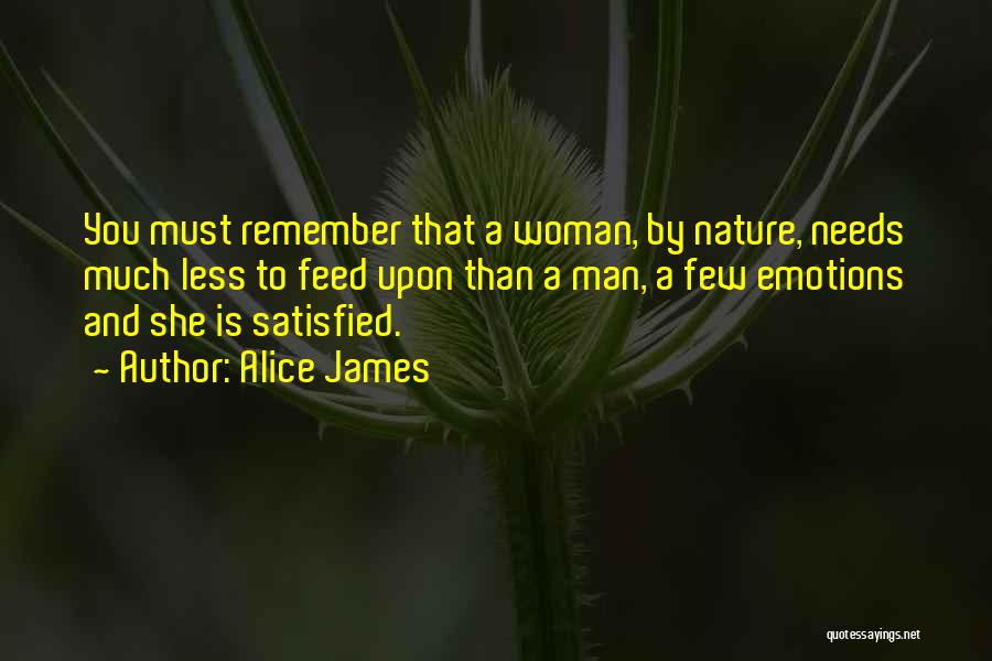 Nature Man And Woman Quotes By Alice James