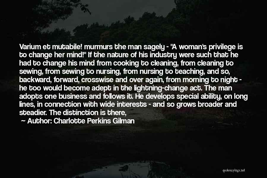Nature Man And Woman Quotes By Charlotte Perkins Gilman