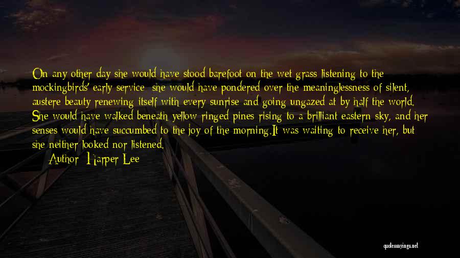 Nature Morning Beauty Quotes By Harper Lee Nature Morning Beauty Quotes By Harper Lee