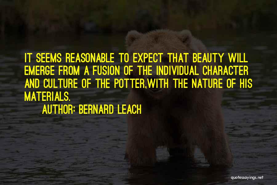 Nature Of Beauty Quotes By Bernard Leach