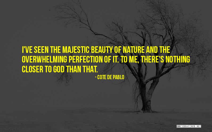 Nature Of Beauty Quotes By Cote De Pablo