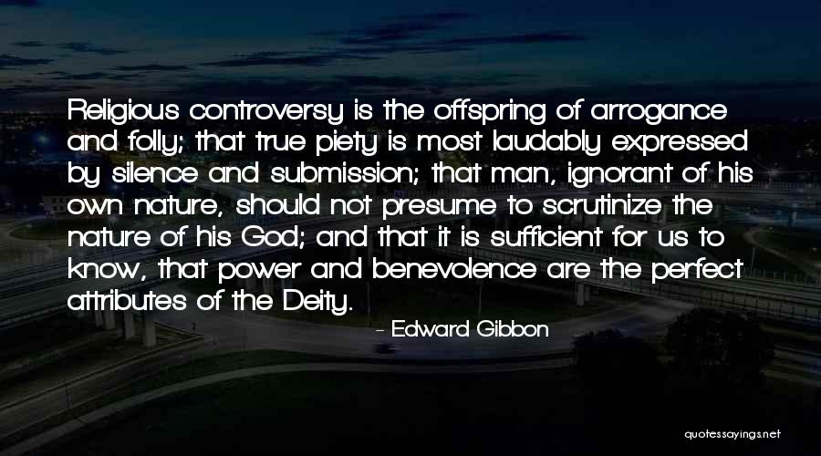 Nature Of Deity Quotes By Edward Gibbon