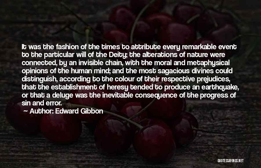 Nature Of Deity Quotes By Edward Gibbon