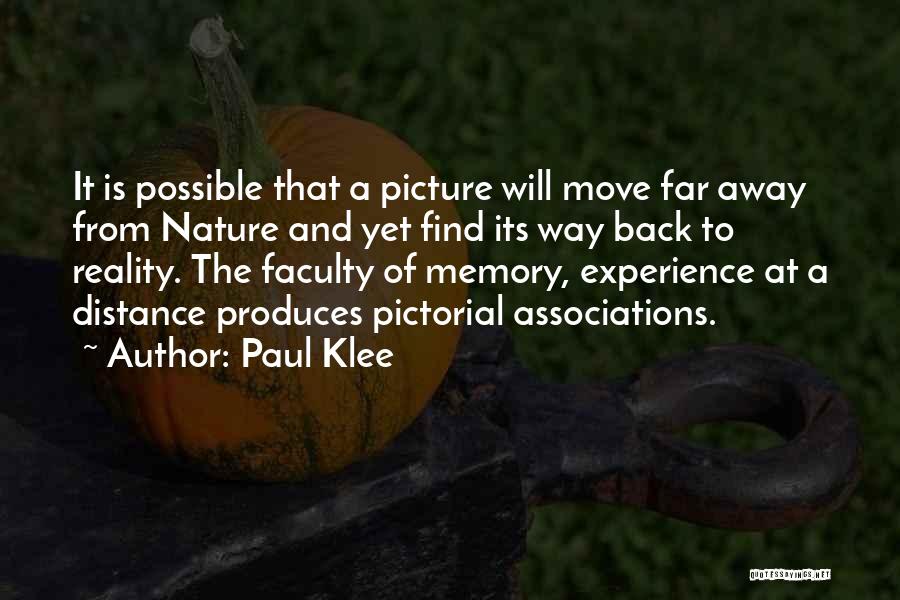 Nature Of Memory Quotes By Paul Klee