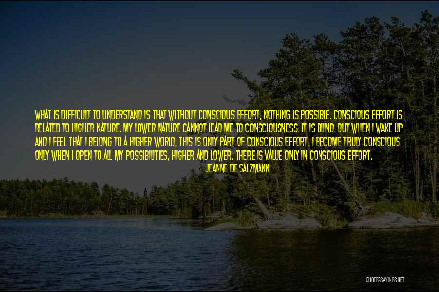 Nature Related Quotes By Jeanne De Salzmann Nature Related Quotes By Jeanne De Salzmann