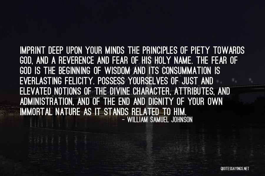 Nature Related Quotes By William Samuel Johnson Nature Related Quotes By William Samuel Johnson